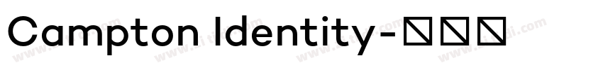 Campton Identity字体转换
